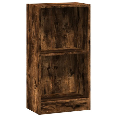 vidaXL Boekenkast 40x24x76 cm bewerkt hout gerookt eikenkleurig afbeelding2 - 1