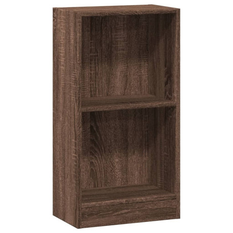 vidaXL Boekenkast 40x24x76 cm bewerkt hout bruin eikenkleurig afbeelding2 - 1