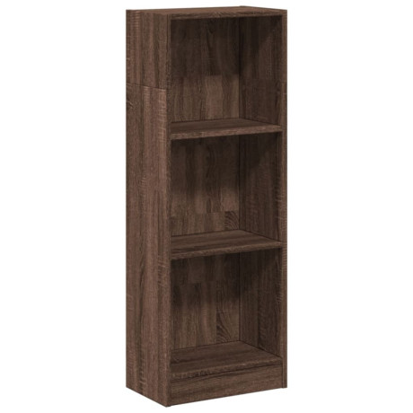 vidaXL Boekenkast 40x24x109 cm bewerkt hout bruin eikenkleurig afbeelding2 - 1