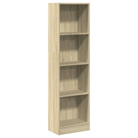 vidaXL Boekenkast 40x24x143 cm bewerkt hout sonoma eikenkleurig afbeelding2 - 1