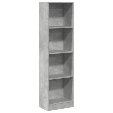 vidaXL Boekenkast 40x24x143 cm bewerkt hout betongrijs afbeelding2 - 1