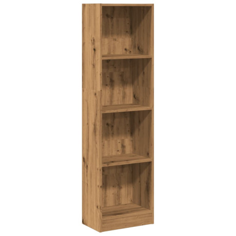 vidaXL Boekenkast 40x24x143 cm bewerkt hout artisanaal eikenkleurig afbeelding2 - 1
