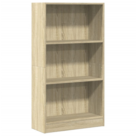 vidaXL Boekenkast 60x24x109 cm bewerkt hout sonoma eikenkleurig afbeelding2 - 1