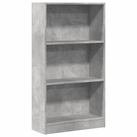 vidaXL Boekenkast 60x24x109 cm bewerkt hout betongrijs afbeelding2 - 1