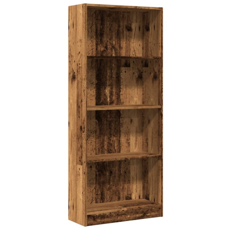 vidaXL Boekenkast 60x24x143 cm bewerkt hout oud houtkleurig afbeelding2 - 1