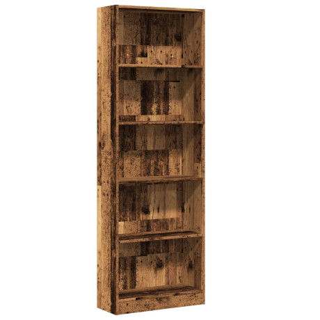 vidaXL Boekenkast 60x24x176 cm bewerkt hout oud houtkleurig afbeelding2 - 1