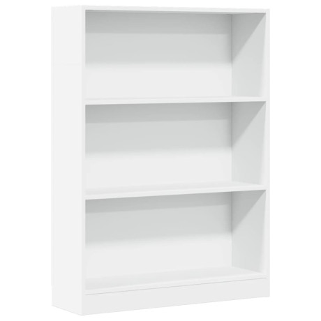 vidaXL Boekenkast 80x24x109 cm bewerkt hout wit afbeelding2 - 1