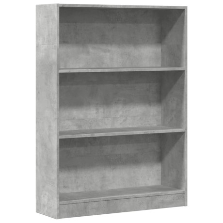 vidaXL Boekenkast 80x24x109 cm bewerkt hout betongrijs afbeelding2 - 1