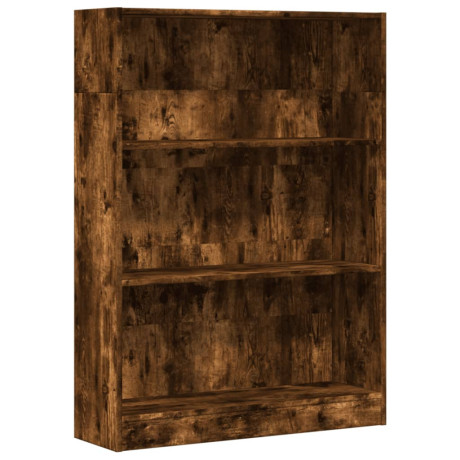 vidaXL Boekenkast 80x24x109 cm bewerkt hout gerookt eikenkleurig afbeelding2 - 1