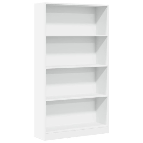 vidaXL Boekenkast 80x24x143 cm bewerkt hout wit afbeelding2 - 1