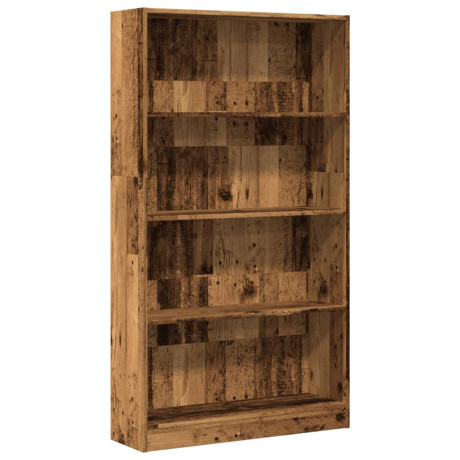 vidaXL Boekenkast 80x24x143 cm bewerkt hout oud houtkleurig afbeelding2 - 1