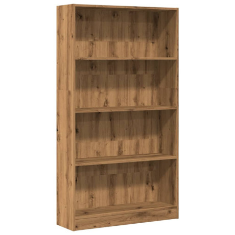 vidaXL Boekenkast 80x24x143 cm bewerkt hout artisanaal eikenkleurig afbeelding2 - 1