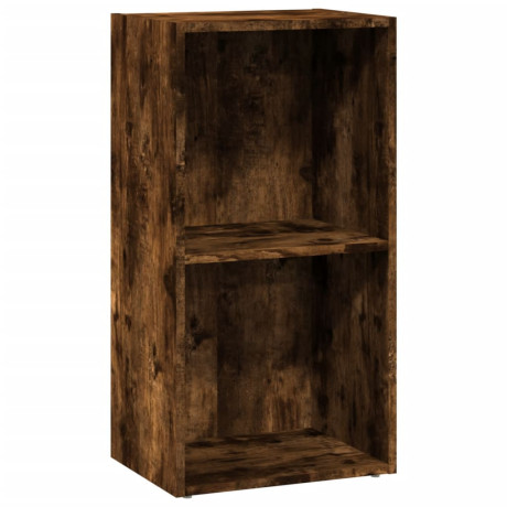 vidaXL Boekenkast 40x30x77 cm bewerkt hout gerookt eikenkleurig afbeelding2 - 1