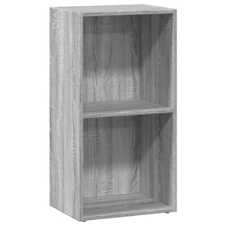 vidaXL Boekenkast 40x30x77 cm bewerkt hout grijs sonoma eikenkleurig afbeelding2 - 1