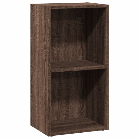 vidaXL Boekenkast 40x30x77 cm bewerkt hout bruin eikenkleurig afbeelding2 - 1