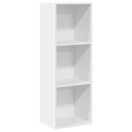 vidaXL Boekenkast 40x30x114 cm bewerkt hout wit afbeelding2 - 1