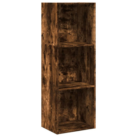 vidaXL Boekenkast 40x30x114 cm bewerkt hout gerookt eikenkleurig afbeelding2 - 1