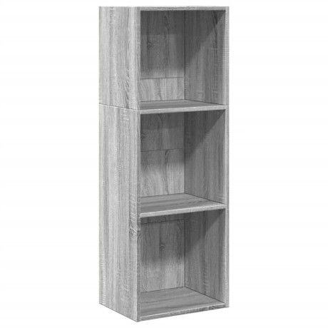 vidaXL Boekenkast 40x30x114 cm bewerkt hout grijs sonoma eikenkleurig afbeelding2 - 1