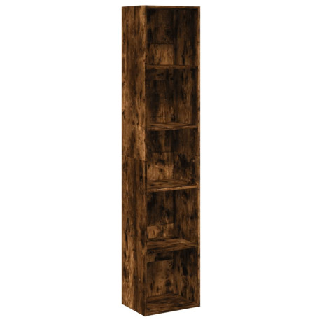 vidaXL Boekenkast 40x30x189 cm bewerkt hout gerookt eikenkleurig afbeelding2 - 1