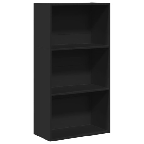 vidaXL Boekenkast 60x30x114 cm bewerkt hout zwart afbeelding2 - 1