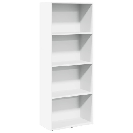 vidaXL Boekenkast 60x30x152 cm bewerkt hout wit afbeelding2 - 1