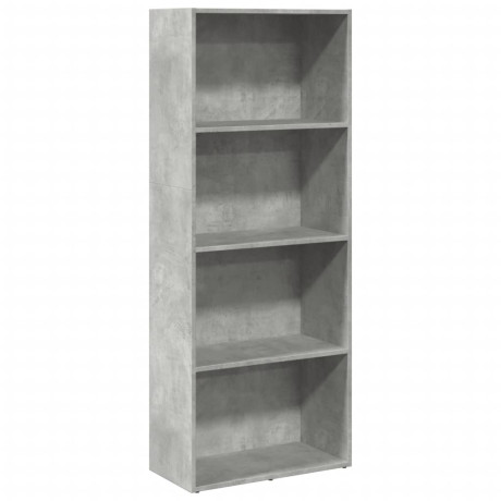 vidaXL Boekenkast 60x30x152 cm bewerkt hout betongrijs afbeelding2 - 1