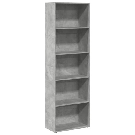 vidaXL Boekenkast 60x30x189 cm bewerkt hout betongrijs afbeelding2 - 1