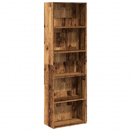 vidaXL Boekenkast 60x30x189 cm bewerkt hout oud houtkleurig afbeelding2 - 1