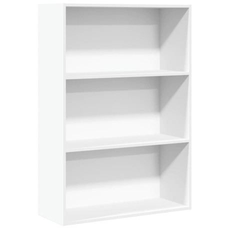 vidaXL Boekenkast 80x30x114 cm bewerkt hout wit afbeelding2 - 1