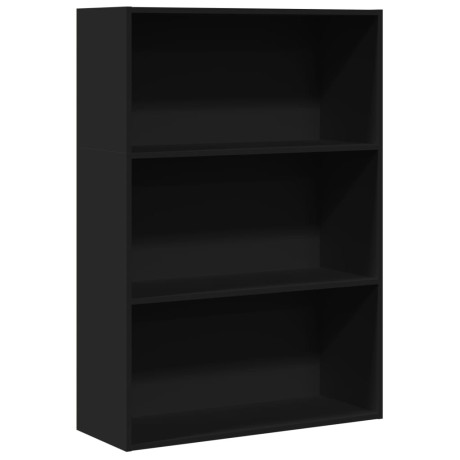 vidaXL Boekenkast 80x30x114 cm bewerkt hout zwart afbeelding2 - 1