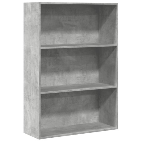 vidaXL Boekenkast 80x30x114 cm bewerkt hout betongrijs afbeelding2 - 1