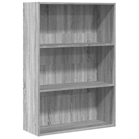 vidaXL Boekenkast 80x30x114 cm bewerkt hout grijs sonoma eikenkleurig afbeelding2 - 1