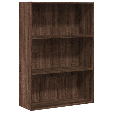 vidaXL Boekenkast 80x30x114 cm bewerkt hout bruin eikenkleurig afbeelding2 - 1