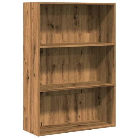 vidaXL Boekenkast 80x30x114 cm bewerkt hout artisanaal eikenkleurig afbeelding2 - 1