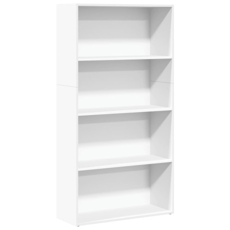 vidaXL Boekenkast 80x30x152 cm bewerkt hout wit afbeelding2 - 1