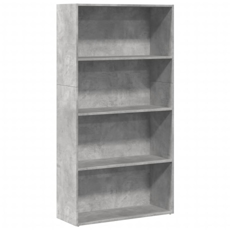 vidaXL Boekenkast 80x30x152 cm bewerkt hout betongrijs afbeelding2 - 1