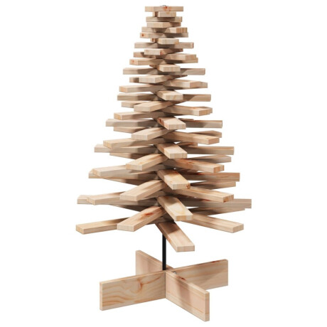 vidaXL Kerstdecoratie kerstboom 100 cm massief grenenhout afbeelding2 - 1