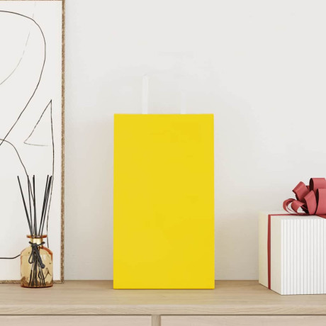 vidaXL Papieren kraftzakken 50 st met hengsels 21x11x36 cm geel afbeelding2 - 1