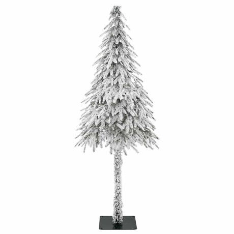 vidaXL Kunstkerstboom Wit 86 x 86 x 210 cm Kunststof en metaal afbeelding2 - 1