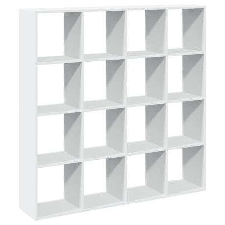 vidaXL Boekenkast 137,5x29x137,5 cm bewerkt hout wit afbeelding2 - 1
