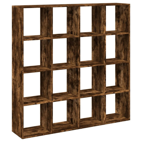 vidaXL Boekenkast 137,5x29x137,5 cm bewerkt hout gerookt eikenkleurig afbeelding2 - 1
