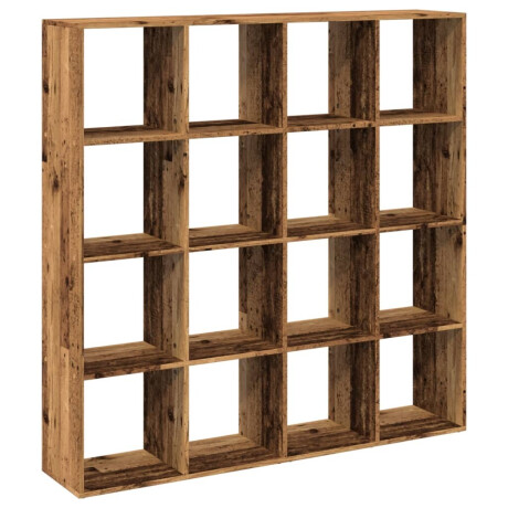 vidaXL Boekenkast 137,5x29x137,5 cm bewerkt hout oud houtkleurig afbeelding2 - 1