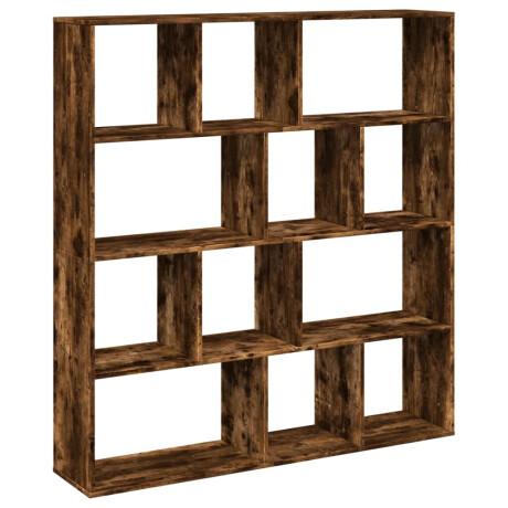 vidaXL Boekenkast 132x29x141,5 cm bewerkt hout gerookt eikenkleurig afbeelding2 - 1
