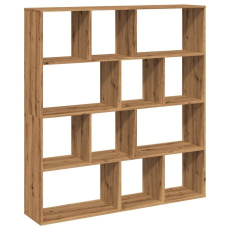 vidaXL Boekenkast 132x29x141,5 cm bewerkt hout artisanaal eikenkleur afbeelding2 - 1