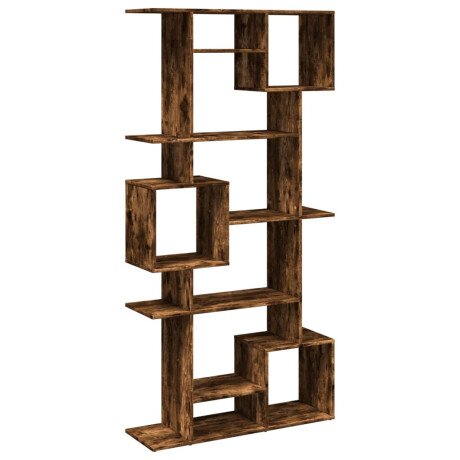 vidaXL Boekenkast 92x29x188 cm bewerkt hout gerookt eikenkleurig afbeelding2 - 1