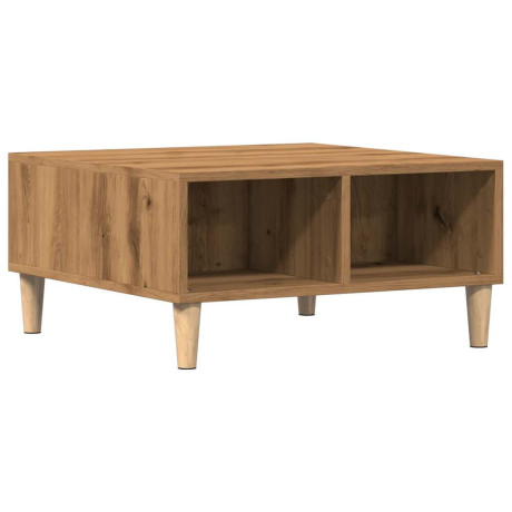vidaXL Salontafel 60x60x30 cm bewerkt hout artisanaal eiken afbeelding2 - 1