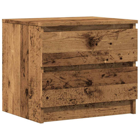 vidaXL Nachtkastje 50x40x43.5 cm bewerkt hout oud houtkleurig afbeelding2 - 1