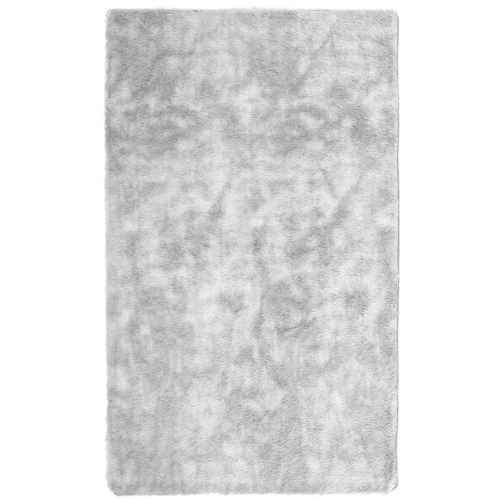 vidaXL Vloerkleed hoogpolig 60x100 cm polyester hoogpolig lichtgrijs afbeelding2 - 1