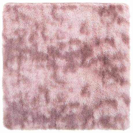 vidaXL Hoogpolig vloerkleed NAVARRA 120x120 cm polyester stoffig roze afbeelding2 - 1
