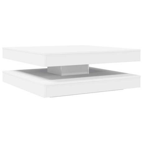 vidaXL Salontafel 360 graden draaibaar 90x90x34,5 cm wit afbeelding2 - 1